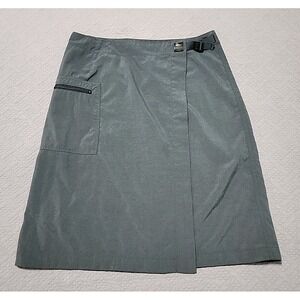 Women's Patagonia Nylon‎ Hiking Wrap Skirt Gray Size 10